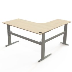 ConSet H�ve S�nkebord 180x180 - 501-25 - Ahorn bordplade - s�lv stel