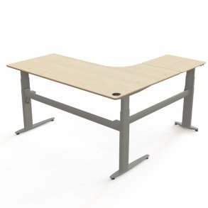 ConSet H�ve S�nkebord 180x180 - 501-25 - Ahorn bordplade - s�lv stel