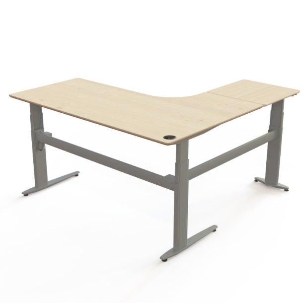 ConSet H�ve S�nkebord 180x180 - 501-25 - Ahorn bordplade - s�lv stel