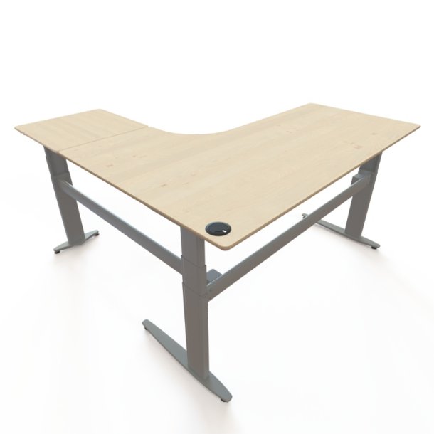 ConSet H�ve S�nkebord 180x180 - 501-25 - Ahorn bordplade - s�lv stel