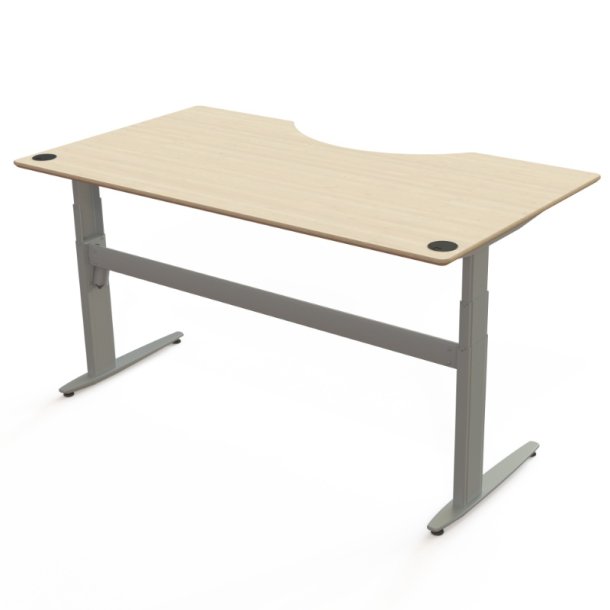 ConSet H�ve S�nkebord 180x100 - 501-25 - Ahorn bordplade - s�lv stel