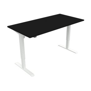 ConSet Hve Snkebord 160x80 - 501-33 - sort bordplade - hvidt stel