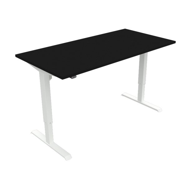 ConSet Hve Snkebord 160x80 - 501-33 - sort bordplade - hvidt stel