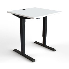 ConSet Hve Snkebord 80x80 - 501-33 - hvid bordplade - Sort stel