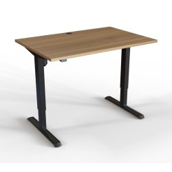 ConSet Hve Snkebord 120x80 - 501-33 - Nd bordplade - Sort stel