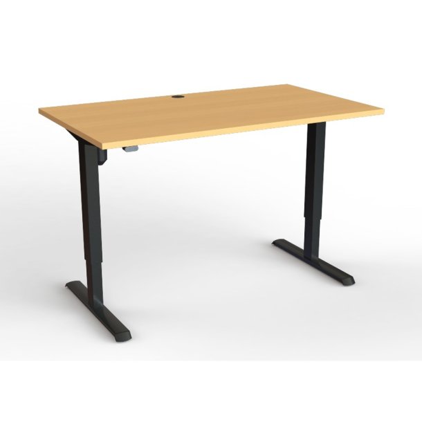 ConSet Hve Snkebord 140x80 - 501-33 - Bg bordplade - Sort stel