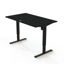 ConSet H�ve S�nkebord 140x80 - 501-33 - Sort bordplade - sort stel