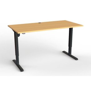 ConSet Hve Snkebord 160x80 - 501-33 - Bg bordplade - Sort stel