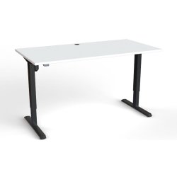 ConSet Hve Snkebord 160x80 - 501-33 - hvid bordplade - Sort stel