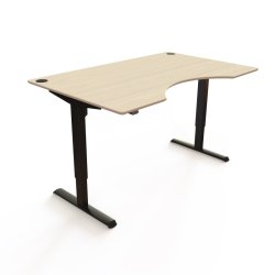 ConSet Hve Snkebord 160x100 - 501-33 - ahorn bordplade - sort stel