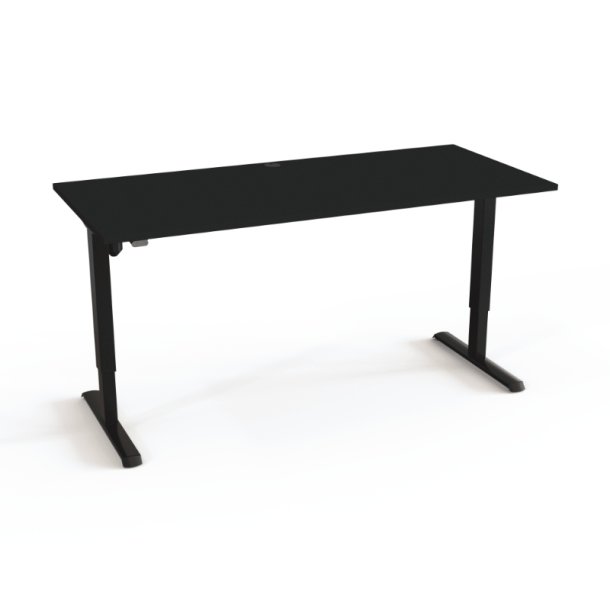 ConSet H�ve S�nkebord 180x80 - 501-33 - Sort bordplade - sort stel