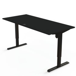 ConSet H�ve S�nkebord 180x80 - 501-33 - Sort bordplade - sort stel