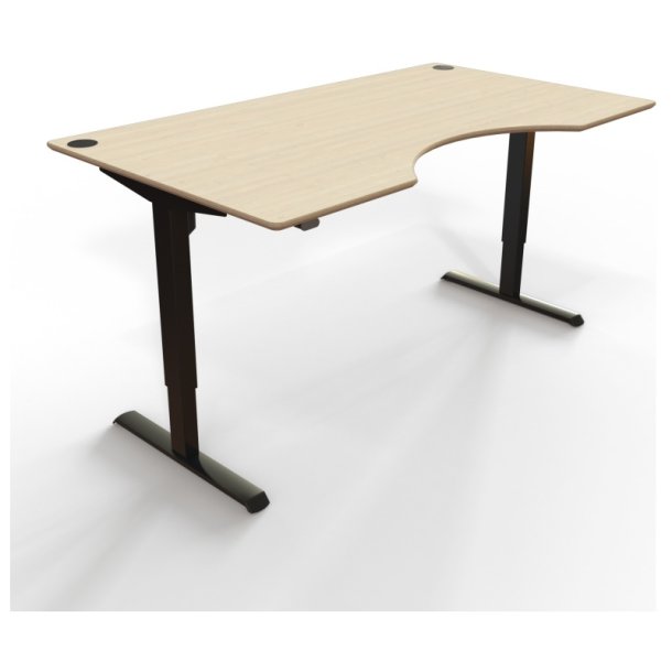 ConSet Hve Snkebord 180x100 - 501-33 - ahorn bordplade - sort stel