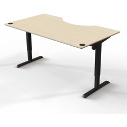 ConSet Hve Snkebord 180x100 - 501-33 - ahorn bordplade - sort stel