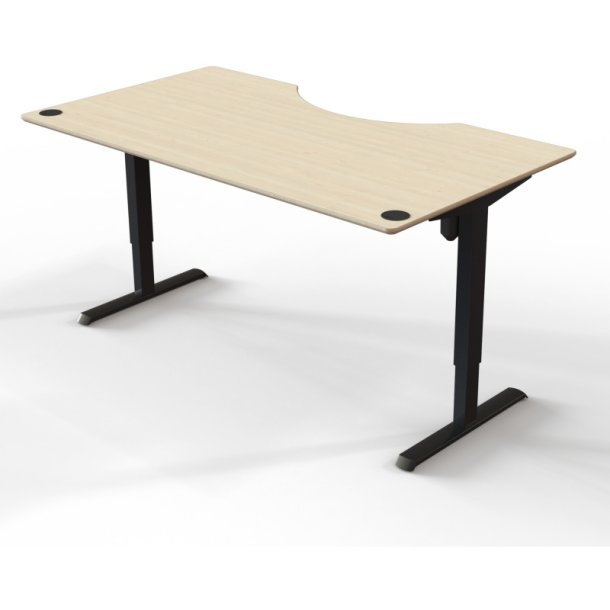 ConSet Hve Snkebord 180x100 - 501-33 - ahorn bordplade - sort stel