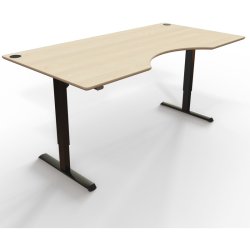 ConSet Hve Snkebord 200x100 - 501-33 - ahorn bordplade - sort stel