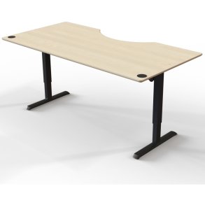 ConSet Hve Snkebord 200x100 - 501-33 - ahorn bordplade - sort stel