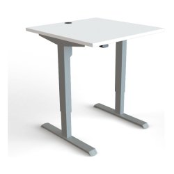 ConSet Hve Snkebord 80x80 - 501-33 - hvid bordplade - grt stel