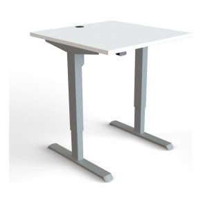 ConSet Hve Snkebord 80x80 - 501-33 - hvid bordplade - grt stel