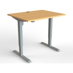 ConSet Hve Snkebord 100x80 - 501-33 - Bg bordplade - grt stel