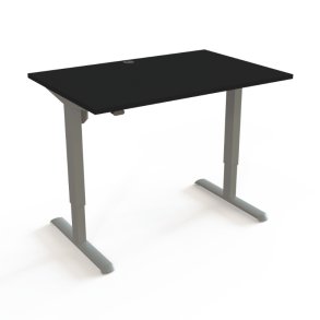 ConSet H�ve S�nkebord 120x80 - 501-33 - Sort bordplade - s�lv stel