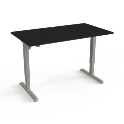 ConSet H�ve S�nkebord 140x80 - 501-33 - Sort bordplade - s�lv stel