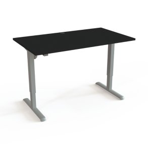 ConSet H�ve S�nkebord 140x80 - 501-33 - Sort bordplade - s�lv stel