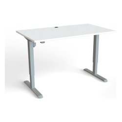 ConSet Hve Snkebord 140x80 - 501-33 - hvid bordplade - grt stel