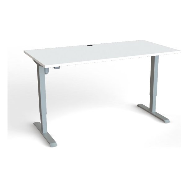 ConSet Hve Snkebord 160x80 - 501-33 - hvid bordplade - grt stel