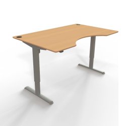 ConSet Hve Snkebord 160x100 - 501-33 - Bg bordplade - grt stel