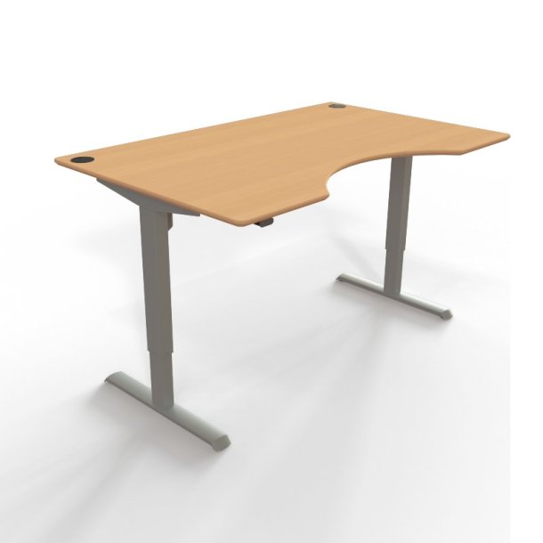 ConSet Hve Snkebord 160x100 - 501-33 - Bg bordplade - grt stel