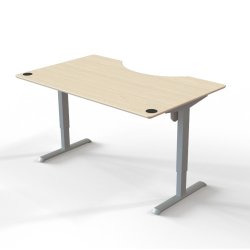 ConSet Hve Snkebord 160x100 - 501-33 - ahorn bordplade - grt stel