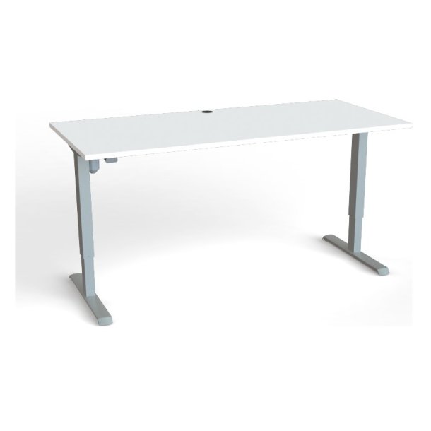 ConSet Hve Snkebord 180x80 - 501-33 - hvid bordplade - grt stel