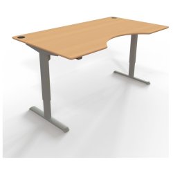 ConSet Hve Snkebord 180x100 - 501-33 - Bg bordplade - grt stel