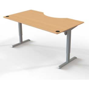 ConSet Hve Snkebord 180x100 - 501-33 - Bg bordplade - grt stel