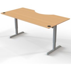 ConSet Hve Snkebord 200x100 - 501-33 - Bg bordplade - grt stel