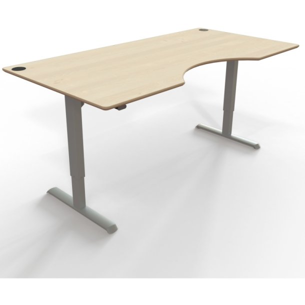 ConSet Hve Snkebord 200x100 - 501-33 - ahorn bordplade - grt stel