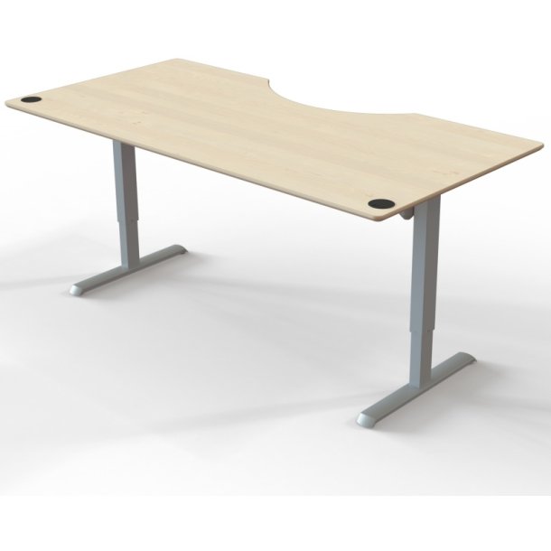 ConSet Hve Snkebord 200x100 - 501-33 - ahorn bordplade - grt stel