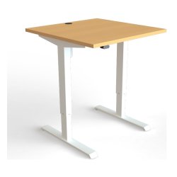 ConSet Hve Snkebord 80x80 - 501-33 - Bg bordplade - hvidt stel