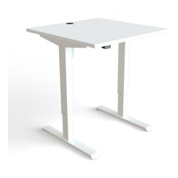 ConSet Hve Snkebord 80x80 - 501-33 - hvid bordplade - hvidt stel