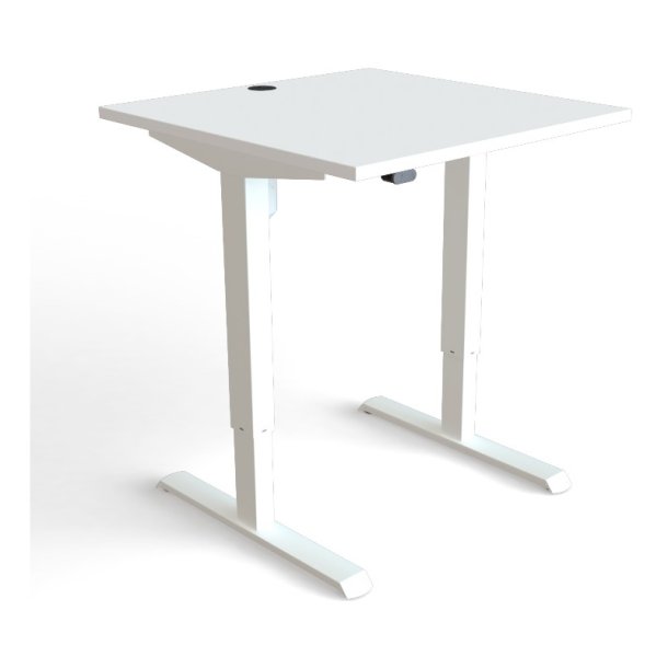 ConSet Hve Snkebord 80x80 - 501-33 - hvid bordplade - hvidt stel