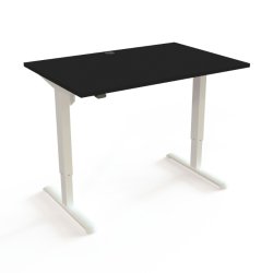 ConSet H�ve S�nkebord 120x80 - 501-33 - Sort bordplade - hvidt stel