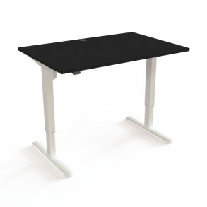 ConSet H�ve S�nkebord 120x80 - 501-33 - Sort bordplade - hvidt stel