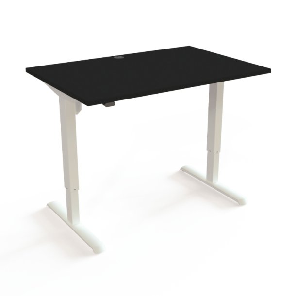 ConSet H�ve S�nkebord 120x80 - 501-33 - Sort bordplade - hvidt stel