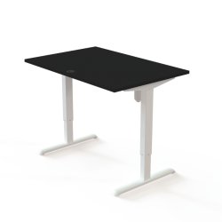 ConSet H�ve S�nkebord 120x80 - 501-33 - Sort bordplade - hvidt stel