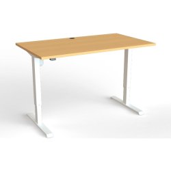 ConSet Hve Snkebord 140x80 - 501-33 - Bg bordplade - hvidt stel