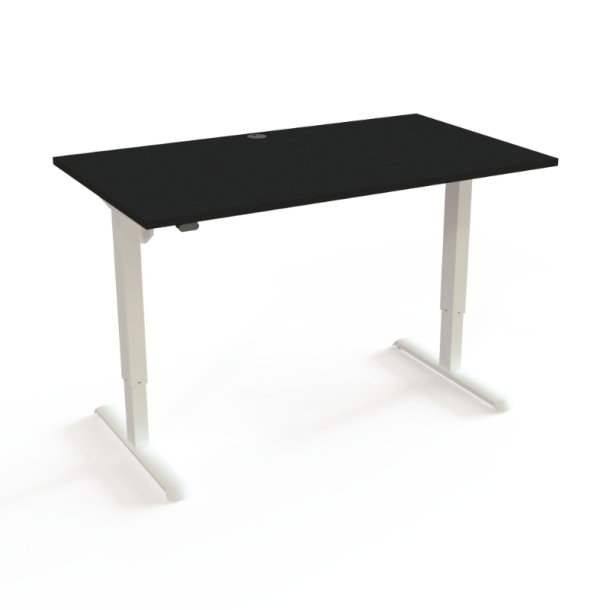 ConSet H�ve S�nkebord 140x80 - 501-33 - Sort bordplade - hvidt stel