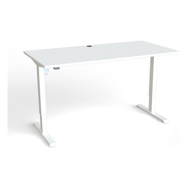 ConSet Hve Snkebord 160x80 - 501-33 - hvid bordplade - hvidt stel