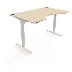 ConSet Hve Snkebord 160x100 - 501-33 - ahorn bordplade - hvidt stel