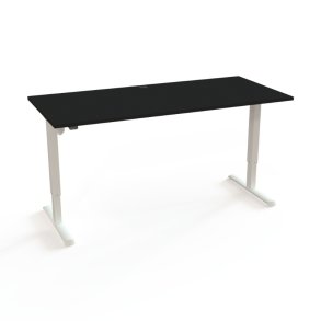 ConSet H�ve S�nkebord 180x80 - 501-33 - Sort bordplade - hvidt stel